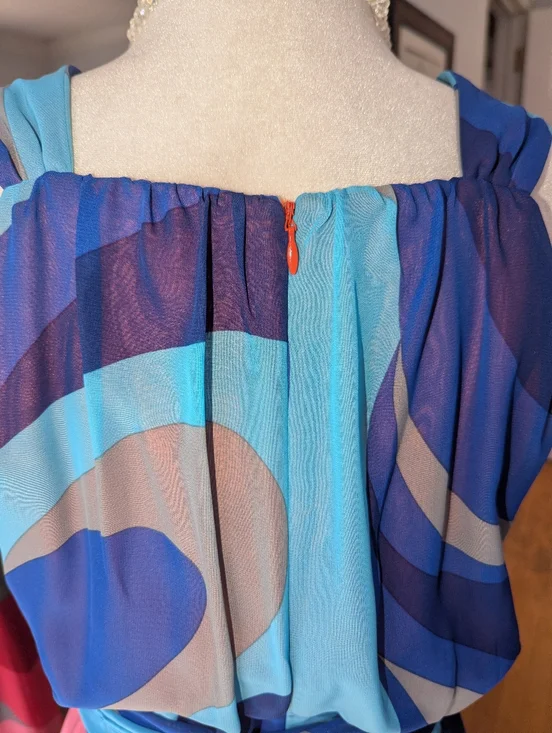 Soft Surroundings Blue Multicolor Halter Maxi Dress - Picture 7 of 10